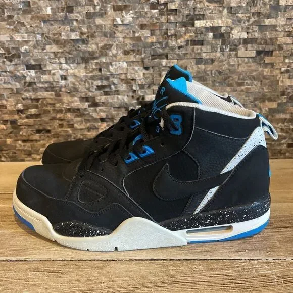 Nike Air Flight '13 Mid Black Photo Blue 579961-001 Size Jordan
